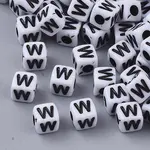 White Opaque Acrylic Beads