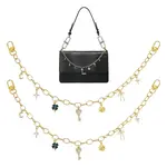 3Pcs Clover Key Star Charm Aluminum Cable Chain Bag Decorative Chains