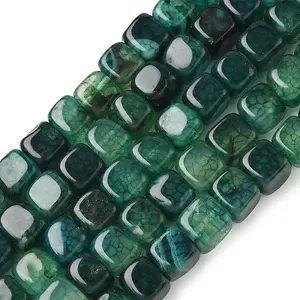 Natural Dragon Veins Agate Beads Strands