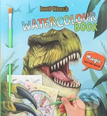 Watercolour Book - Dino World (Magické maľovanky Dino World Stačí použiť vodu) - kniha z kategorie Omalovánky