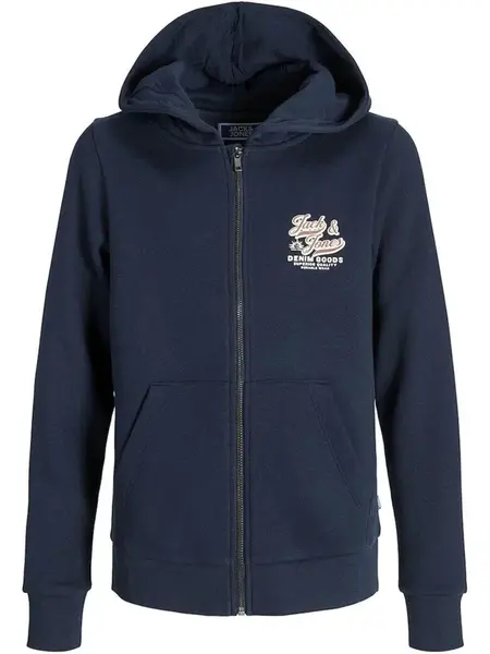 Jack & Jones Junior Mikina 'JJELogo'  tmavomodrá