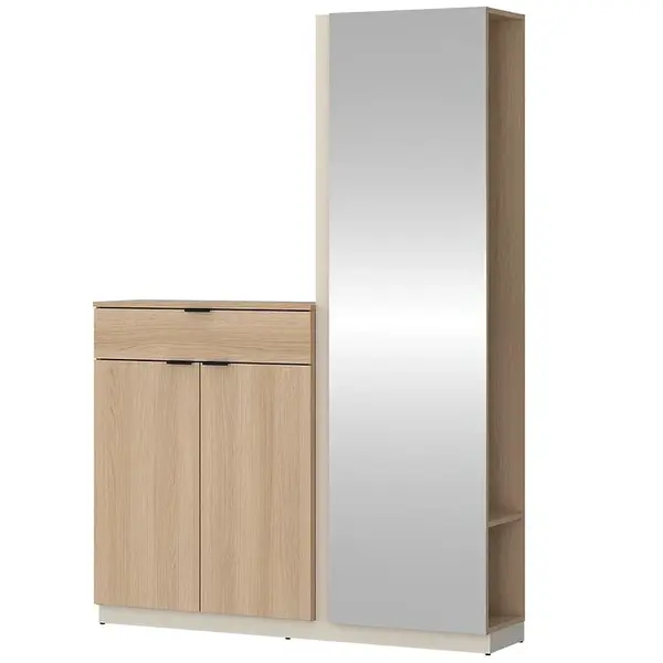 Předsíňová stěna Sanya SAYGG2 D245/U118 2D1S dub lindberg/cashmere