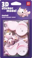 3D Sticker Model Ještěrky Axolotl - MAKE
