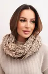 Dámská zimní šála KN24 tmavá béžová