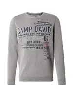 CAMP DAVID Sveter  sivá / tmavosivá / biela