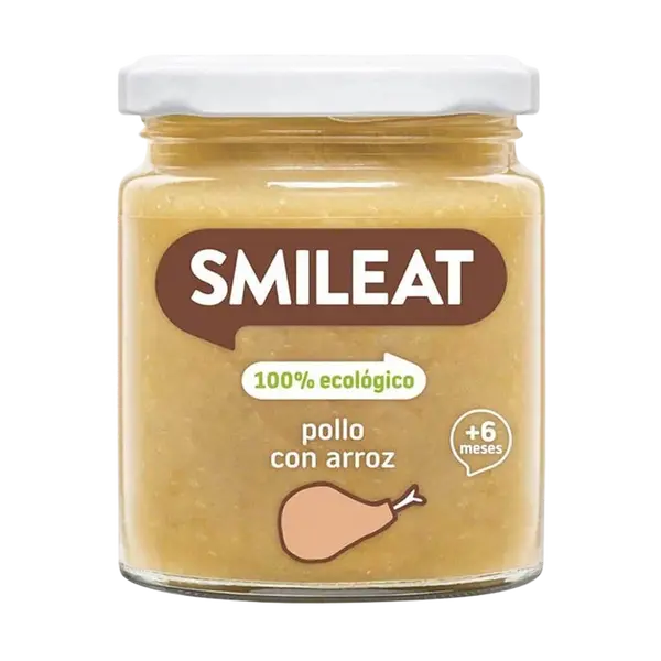 SMILEAT BIO příkrm kuře s rýží a zeleninou s extra panenským olivovým olejem 6M+, 230 g