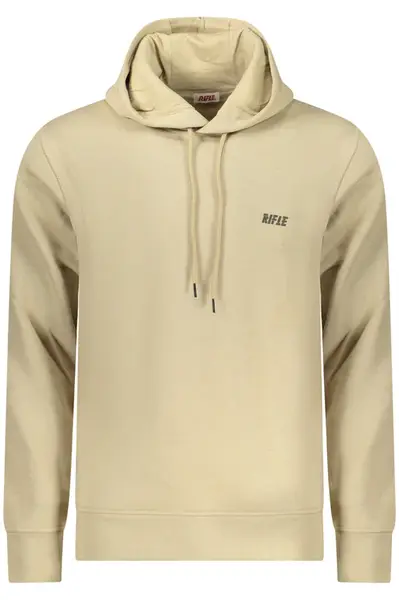Pánska béžová mikina s kapucňou RIFLE