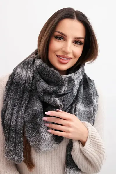 Dámská pletená šála z vlněné směsi