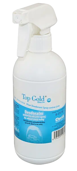 TOP GOLD Deodorační antimikrobakteriální sprej do obuvi a na nohy 500 ml