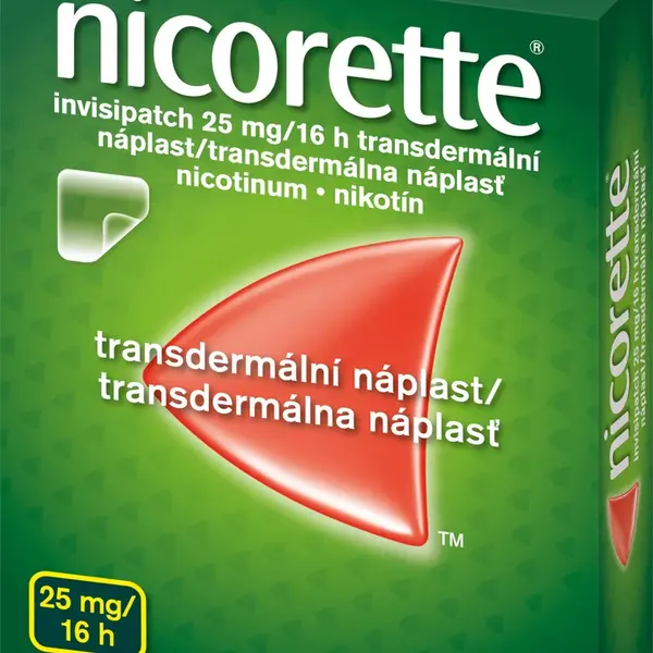 NICORETTE ® invisipatch 25 mg/16 h, transdermální náplast 7 ks