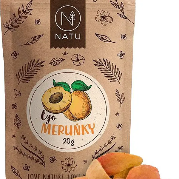NATU Lyofilizované meruňky 20 g