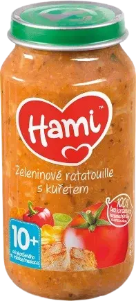 HAMI masozeleninový příkrm Zeleninové ratatouille s kuřetem, 10+ 250 g