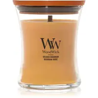 Woodwick Opulent Wood Golden Bourbon vonná sviečka s dreveným knotom (hearthwick) 275 g