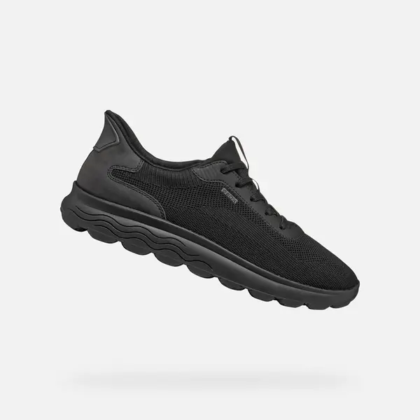 Black men's sneakers Geox Spherica Plus - Men's