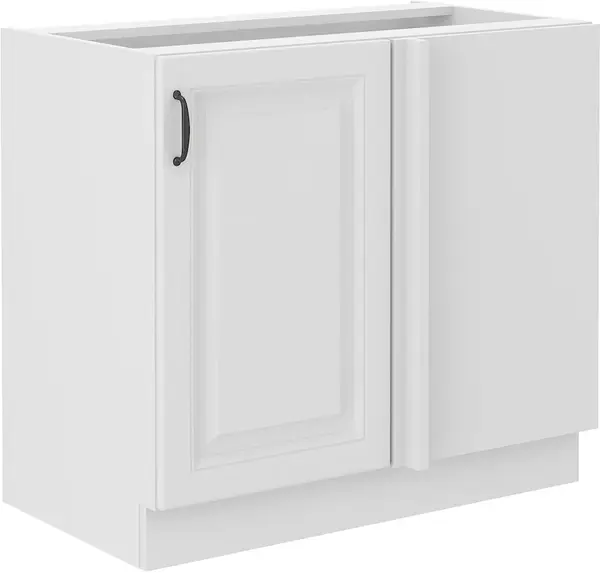 Spodní rohová skříňka Stilo 105 DN 1F Barva korpusu: Bílá, Barva dvířek: Bílá