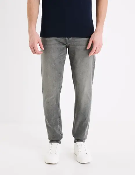 Šedé pánské slim fit džíny Celio Foslim