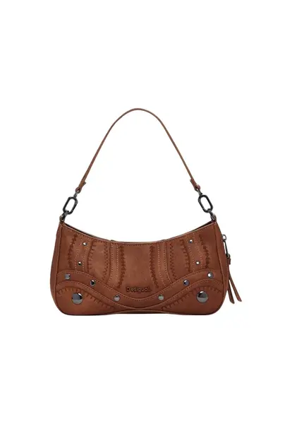 Desigual hnedá kabelka s nitmi