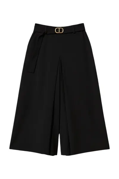 Čierne široké nohavice Twinset