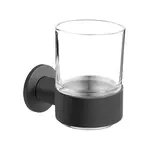 Novaservis Ferro Smile - Držák kartáčků a pasty, sklo/gun metal ASM03GM