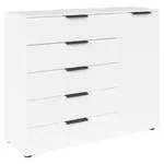 Rauch Möbel KOMODA, barvy grafitu, bílá, 120/100/42 cm