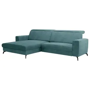 Sit & More ROHOVÁ SEDAČKA, textil, petrolej