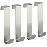 Vešiak na dvere 22x120 mm z nehrdzavejúcej ocele 4 ks