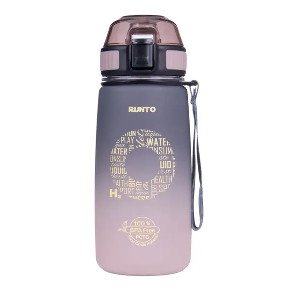 RUNTO Láhev AQUA-GO 630ml Brown