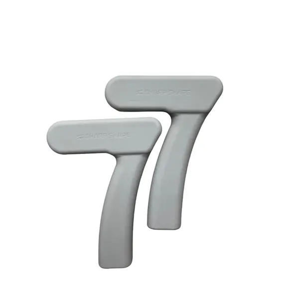 SharpShape Silikonové činky "7" 2X1 kg béžová moonstone