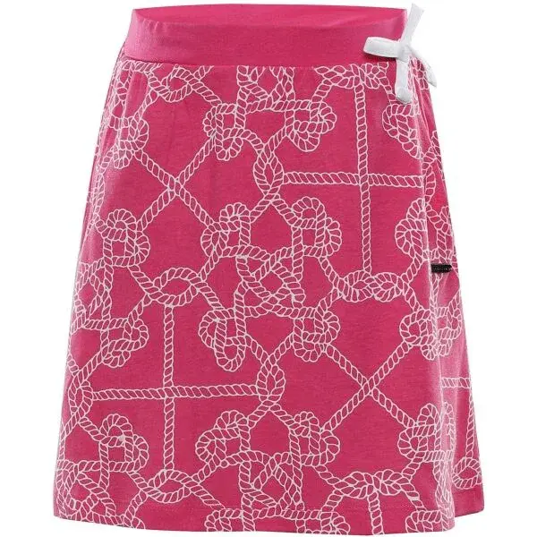 ALPINE PRO TARINO Detská letná sukňa, ružová, veľkosť 140-146