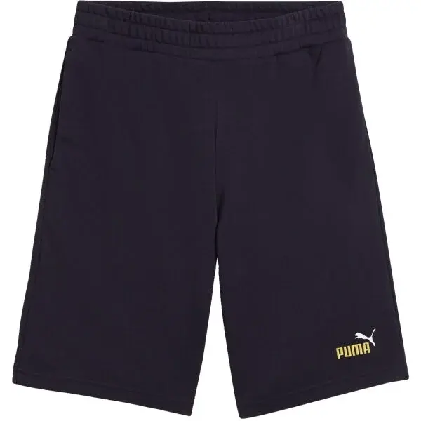 Puma ESSENTIALS+ LOGO LAB GRAPHIC SHORTS 10 Pánske teplákové kraťasy, tmavo modrá, veľkosť