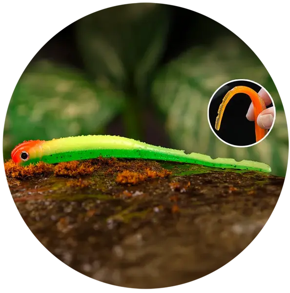 Redbass smáček big snake fluo/green rh uv color - 20 cm 24,5 g