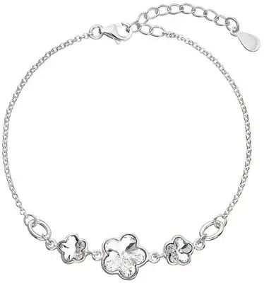 Evolution Group - Pavona Stříbrný náramek s krystaly Swarovski 33112.1