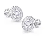 Cutie Diamonds Působivé peckové náušnice z bílého zlata s brilianty DZ6413-1988-30-00-X-2