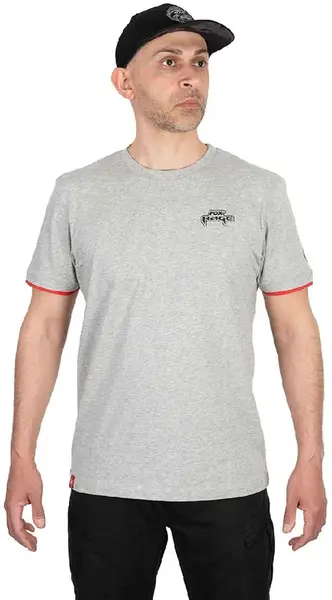 Fox rage tričko voyager tee light grey - l