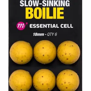 Korda plastic wafter slow-sinking boilie essential cell - 18 mm 6 ks