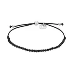 Tamaris Černý šňůrkový náramek s onyxy TJ-0125-B-17