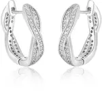 Beneto Kruhové stříbrné náušnice AGU1201