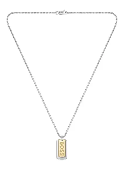 Hugo Boss Pánský bicolor náhrdelník Vojenské známky Devon 1580576