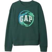 GAP FRAN LOGO Detská mikina, tmavo zelená, veľkosť