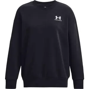 Under Armour ESSENTIAL FLC OS CREW Dámska mikina, čierna, veľkosť S