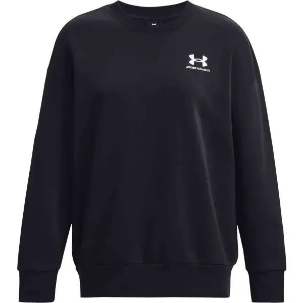 Under Armour ESSENTIAL FLC OS CREW Dámska mikina, čierna, veľkosť S