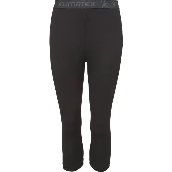 Klimatex VETR THERMOCOOL SOFT Dámske 3/4 spodky, čierna, veľkosť