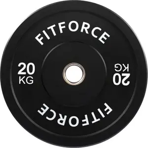 Fitforce PLRO 20 KG x 50 MM Nakladací kotúč, čierna, veľkosť 20 KG