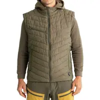 ADVENTER & FISHING OLIVINE Pánska zateplená vesta, khaki, veľkosť XXL