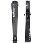 Elan CRYSTAL BLACK LS + EL9.0 GW Dámske zjazdové lyže, čierna, veľkosť
