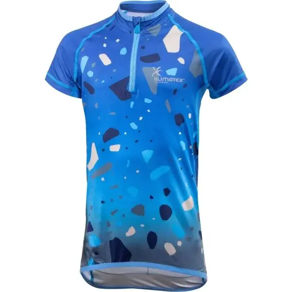 Klimatex RANDY Detský cyklistický dres, modrá, veľkosť