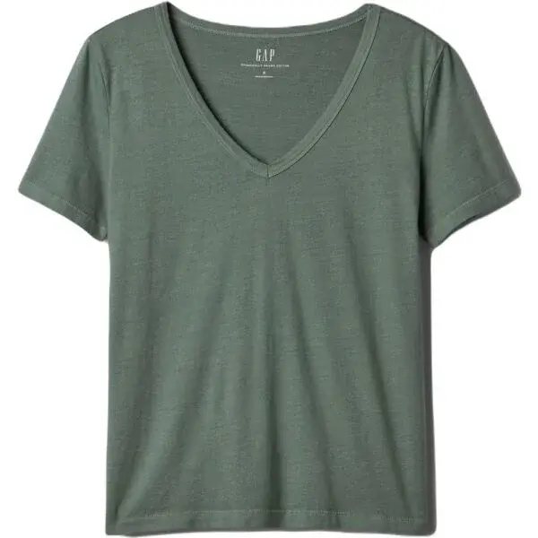 GAP ORGANIC Dámske tričko, khaki, veľkosť