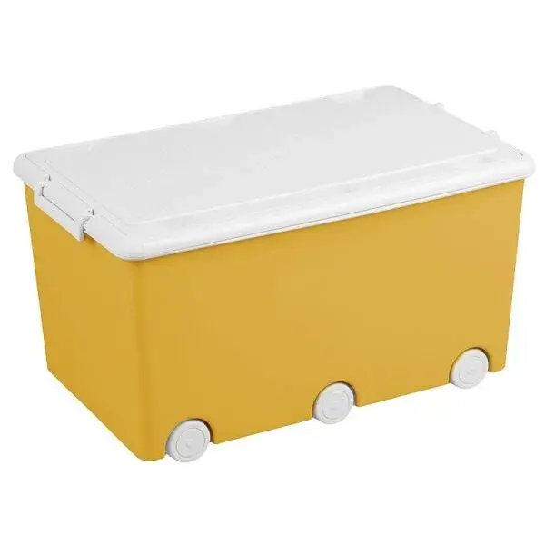 TEGA TOY BOX Krabica na hračky, žltá, veľkosť