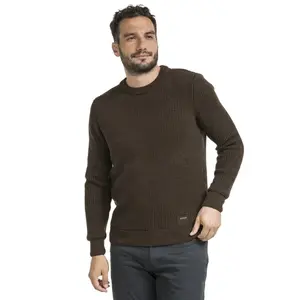 Bushman Pánsky sveter Joshua, tmavohnedý XXL
