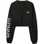 GAP DROP SHOULDER SUPER CROP Dámska mikina, čierna, veľkosť